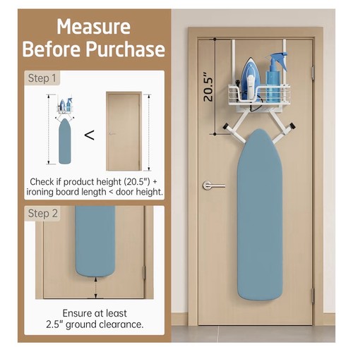 Over the door ironing - ironing, board