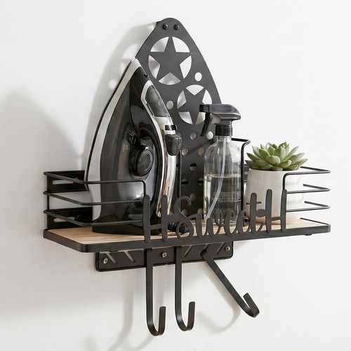 Wall mounted iron - board, hanger